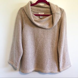 Anthropologie Sleeping on Snow Cowl Sweater XL